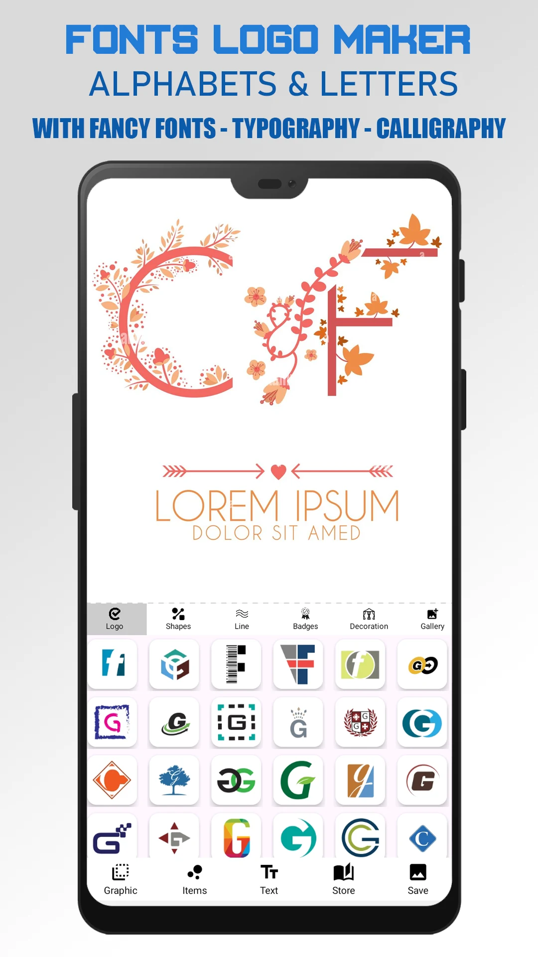 Fonts Logo Maker screenshot