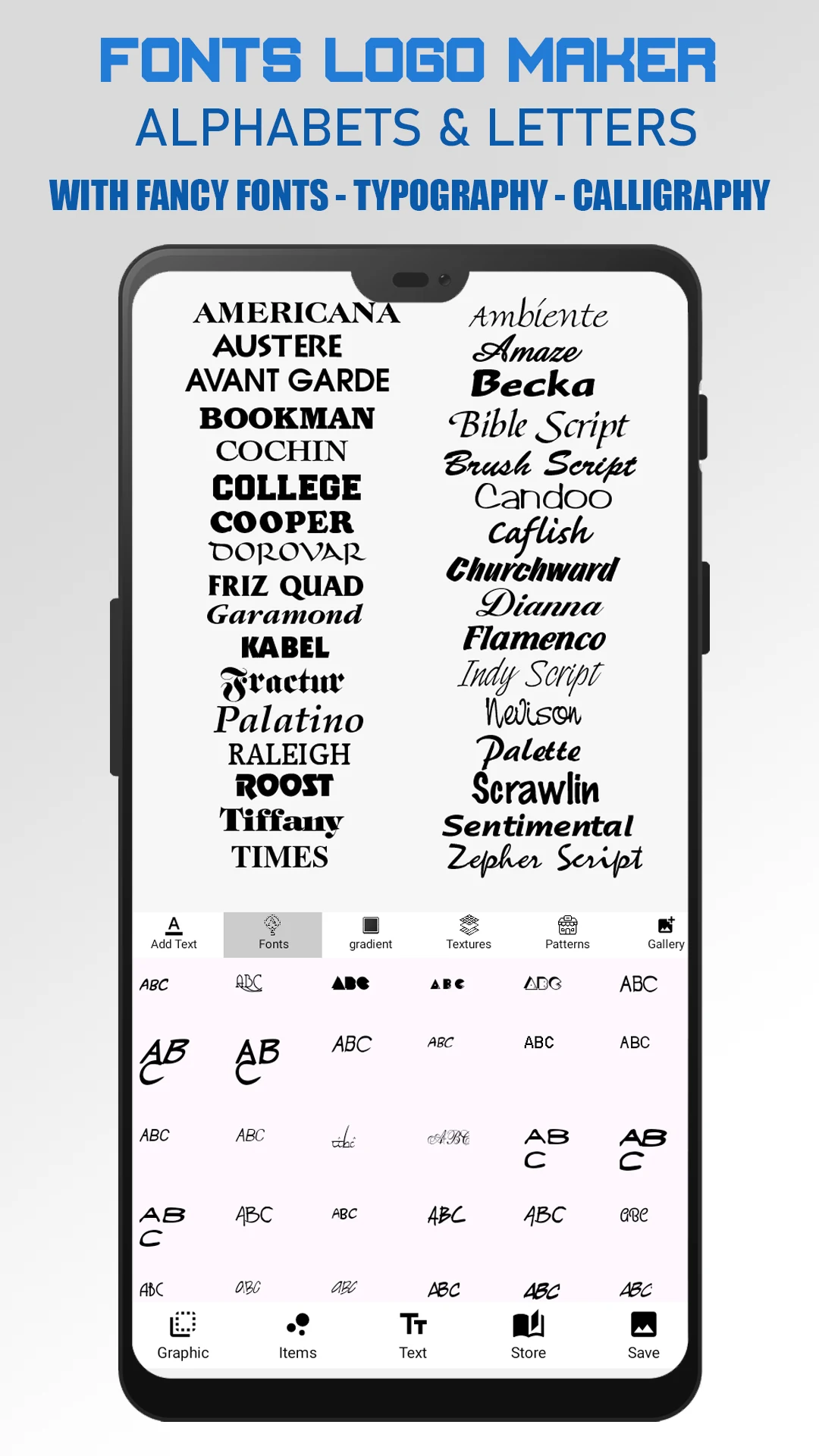 Fonts Logo Maker screenshot