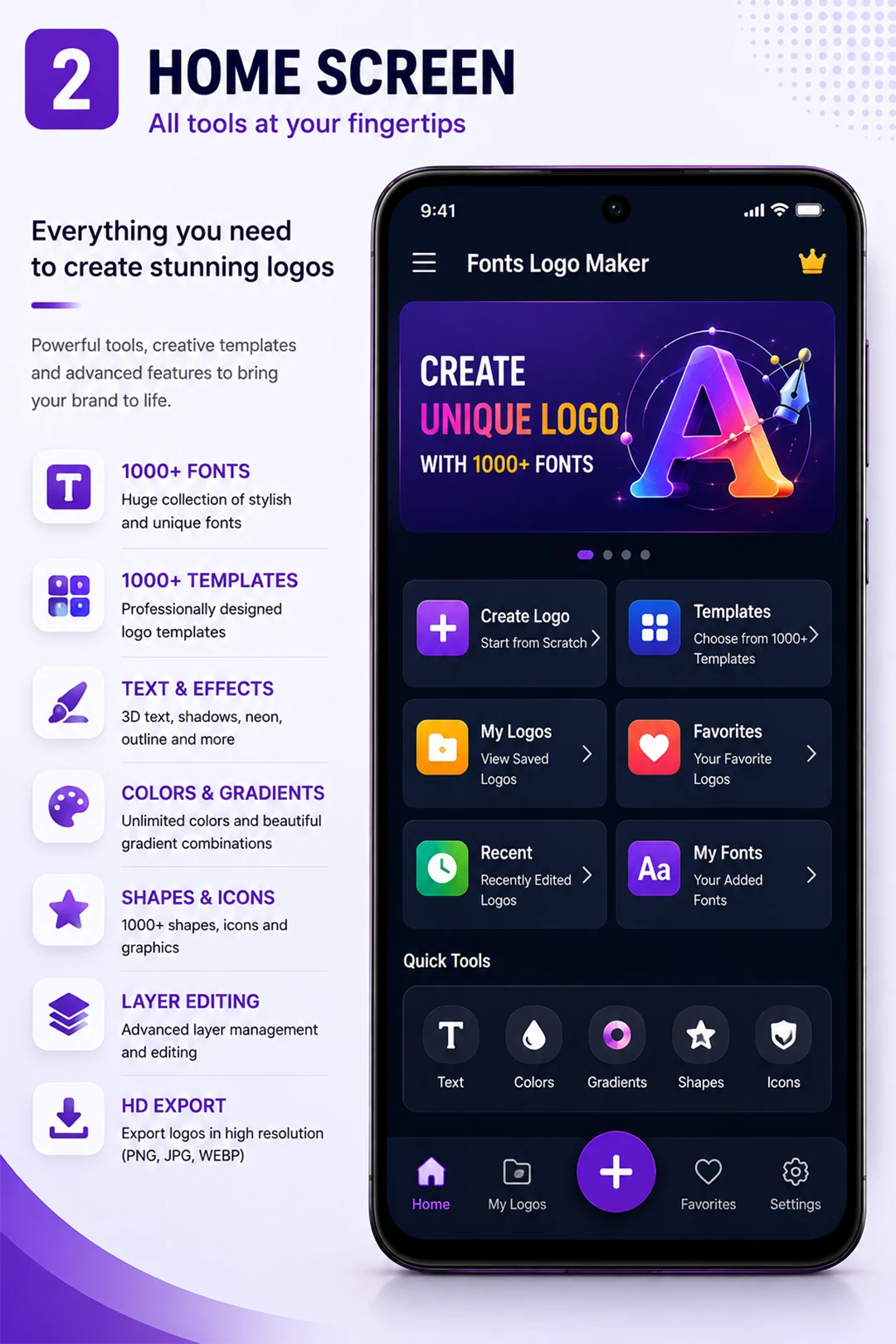 Fonts Logo Maker screenshot