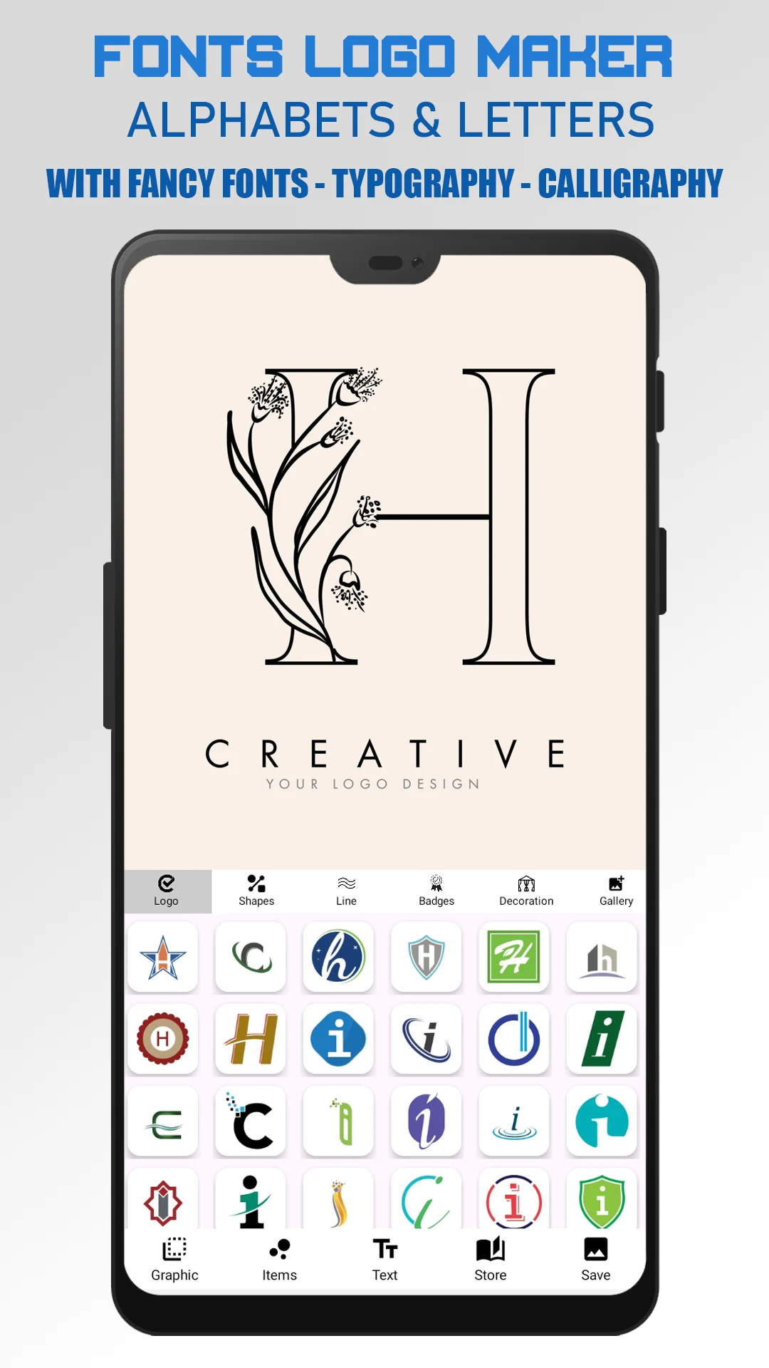 Fonts Logo Maker screenshot
