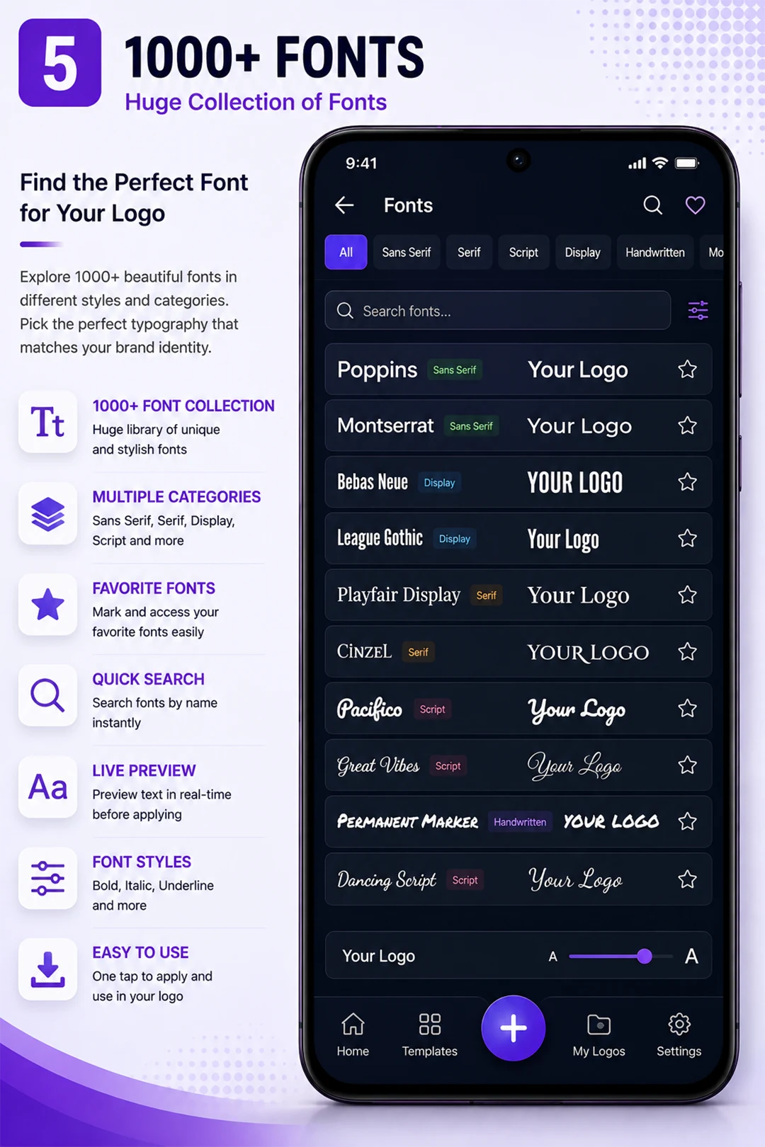 Fonts Logo Maker screenshot