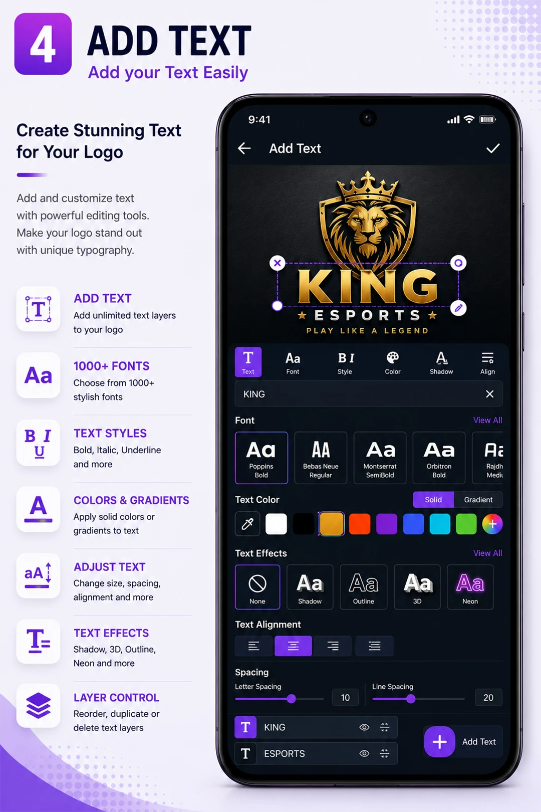 Fonts Logo Maker screenshot